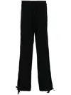 Msgm Adjustable Waist Trousers Featuring Pockets In Black