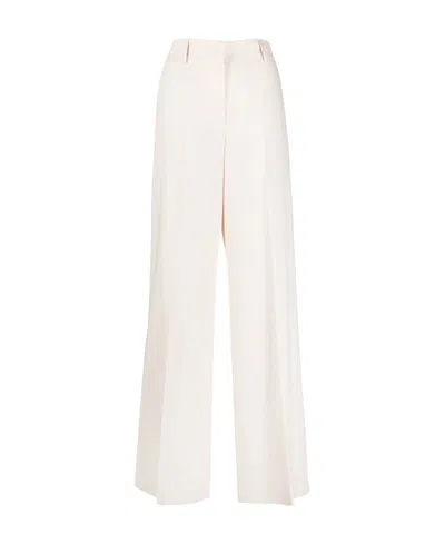 Msgm Straight-leg Tailored Trousers In White
