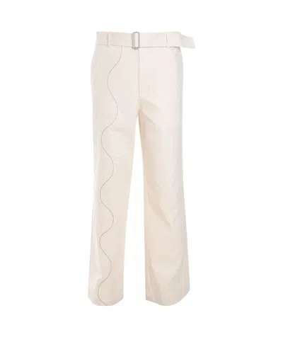 MSGM STRAIGHT-LEG TROUSERS