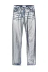 Msgm Straight-leg Trousers With Finish In Blue