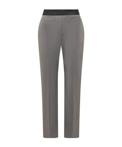 MSGM MSGM ELASTICATED WAISTBAND STRAIGHT-LEG TROUSERS