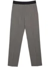 Msgm Virgin Wool Trousers In Grey