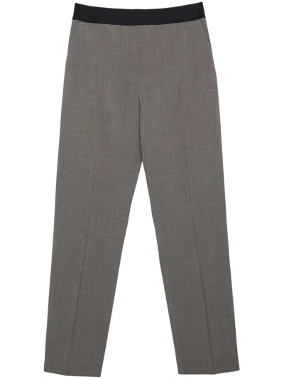 MSGM STRAIGHT-LEG VIRGIN-WOOL-BLEND TROUSERS