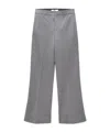 Msgm Tailored High-waisted Straight Leg Trousers In Gray