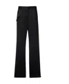 Msgm Colour-block Straight Legs In Black
