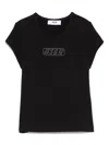 Msgm T-shirt Aus Jersey In Schwarz