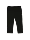 Msgm Stretch Polyester Trousers In Black