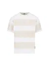 Msgm Panelled Crewneck T-shirt In White