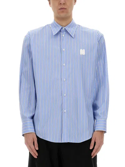 MSGM MSGM STRIPED COTTON SHIRT