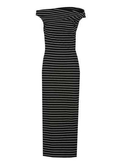 MSGM STRIPED DRESS
