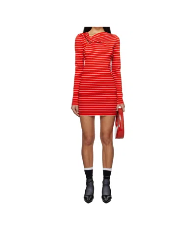 MSGM STRIPED DRESS