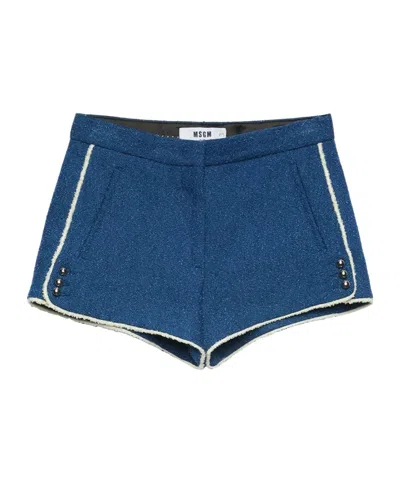 MSGM STRIPED-EDGE MINI SHORTS