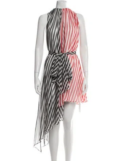 Pre-owned Msgm Striped Mini Dress W/ Tags In Multicolor