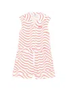 Msgm Striped-print Playsuit In Multi