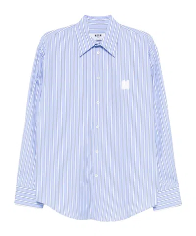 MSGM MSGM LONG SLEEVED STRIPED SHIRT