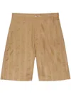 Msgm Gestreifte Shorts In Nude