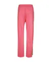 Msgm Striped Sweatpants In Pink