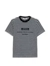 Msgm Striped T-shirt In Multi