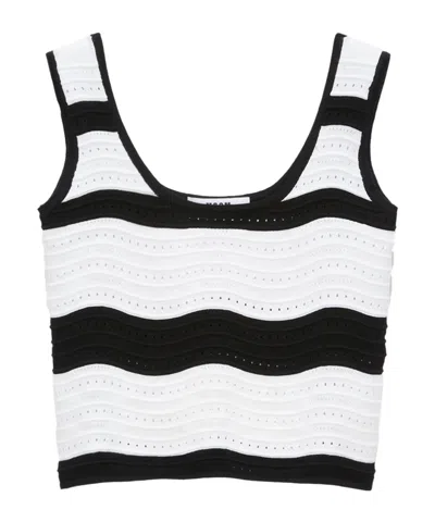 MSGM MSGM STRIPED SLEEVELESS TANK TOP