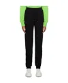 Msgm Stud-embellished Tapered Joggers In Black