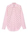 Msgm Embellished Shirt In Pink