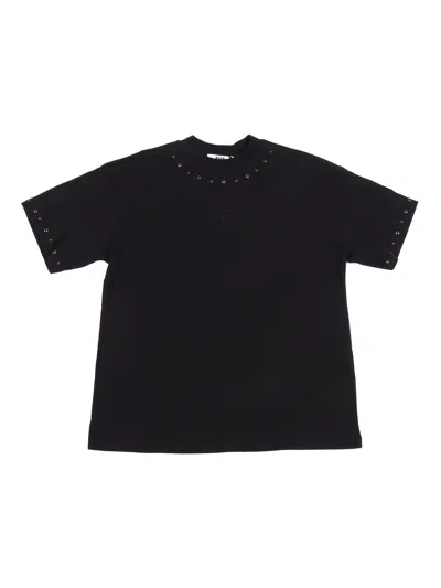 MSGM MSGM STUDDED OVER JERSEY T-SHIRT GIRL
