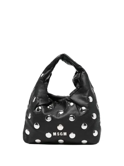 MSGM Studded shoulder bag MSGM