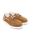 Msgm Suede Deck Shoes In Brown