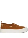 Msgm Suede Loafers In Brown