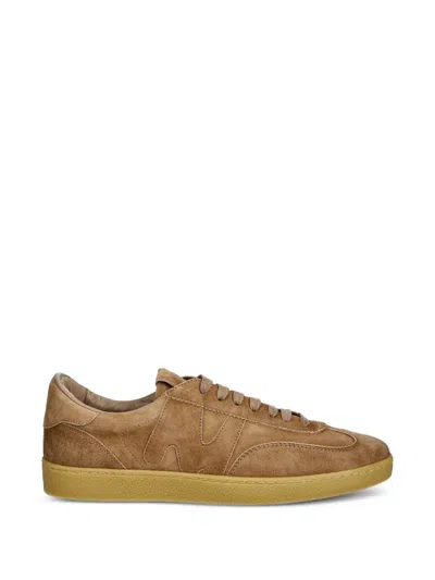 Msgm Suede Sneakers In Brown