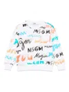 Msgm Logo-print Sweatshirt In Multi