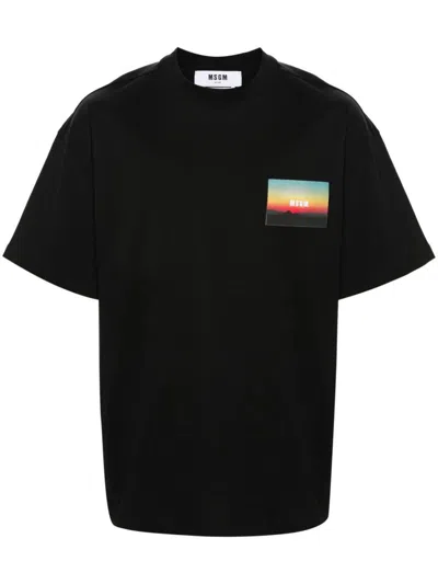 MSGM SUNSET PRINT T-SHIRT