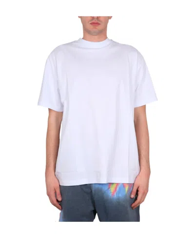 MSGM MSGM LOGO PRINTED CREWNEC T-SHIRT
