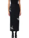 MSGM SWAN MIDI SKIRT