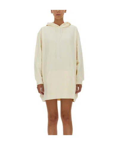 Msgm Sweater Dress In Nude