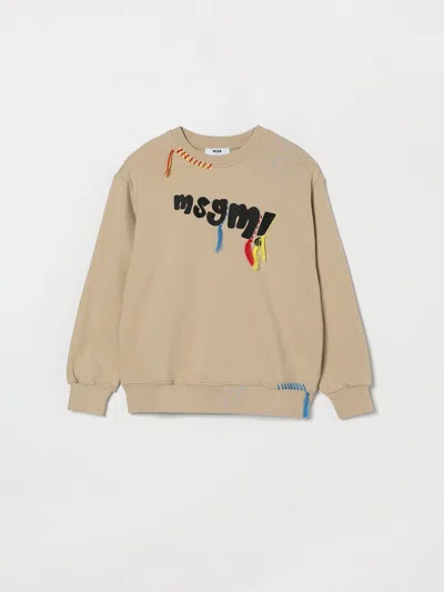Msgm Sweater  Kids Kids Color Beige In Brown