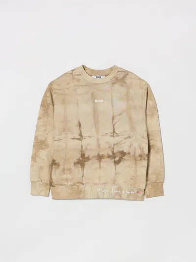 Msgm Sweater  Kids Kids Color Beige In Brown