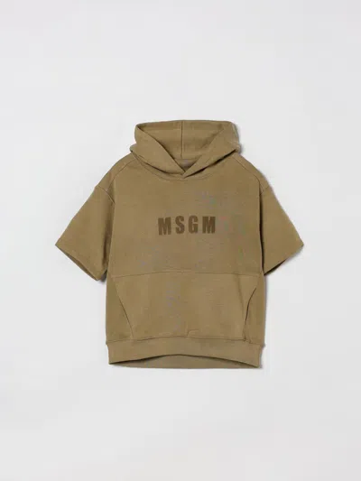 Msgm Sweater  Kids Kids Color Brown In Green