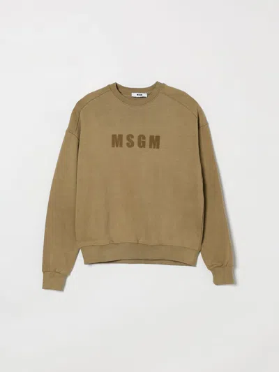 Msgm Sweater  Kids Kids Color Brown In Green