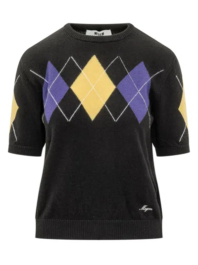 Msgm Sweater Knitwear In Black