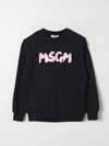 Msgm Sweatshirt Mit Logo-print In Black 1