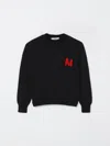 Msgm Logo Cashmere Sweater In Black