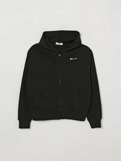 Msgm セーター  Kids ボーイ カラー ブラック In Black