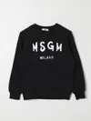 Msgm Sweatshirt With Logo In Black