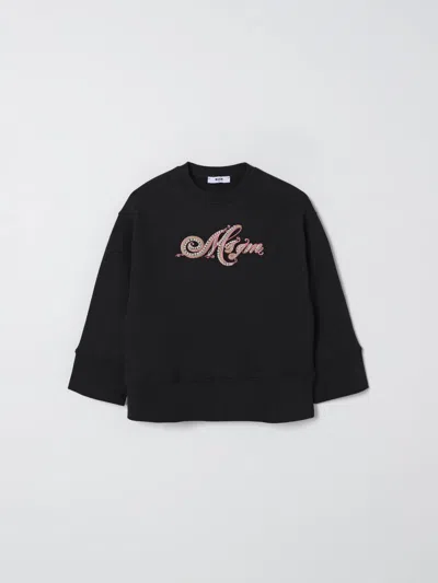 MSGM SWEATER MSGM KIDS KIDS COLOR BLACK,H41897002