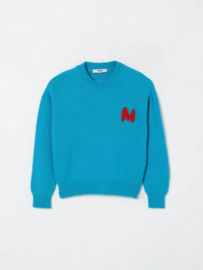 Msgm Sweater  Kids Kids Color Blue