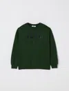 Msgm Logo-print Sweatshirt In Green