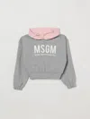 Msgm セーター  Kids ボーイ カラー グレー In Gray