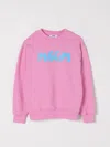 Msgm Logo-print Sweatshirt In Pink