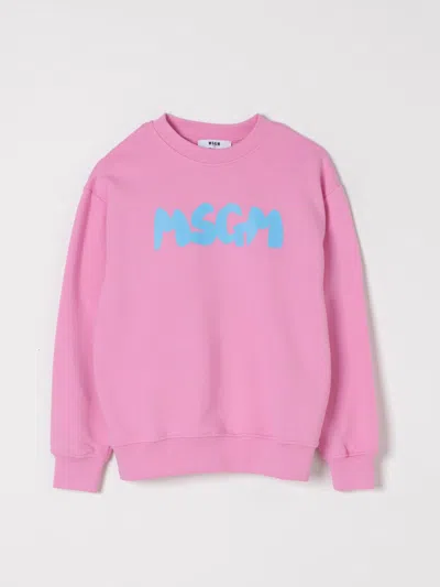 MSGM SWEATER MSGM KIDS KIDS COLOR PINK,420690010